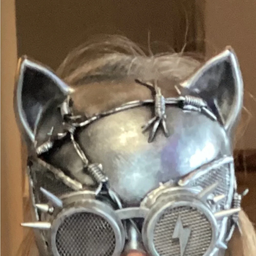 Steampunk Cat Mask Rave Masquerade Halloween Costume Goggles